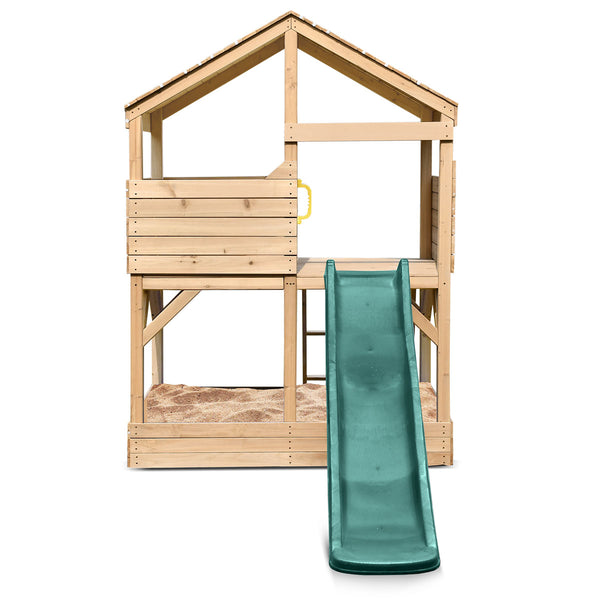 Bentley Cubby House with Green Slide