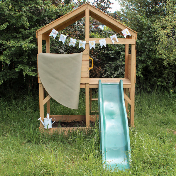 Bentley Cubby House with Green Slide