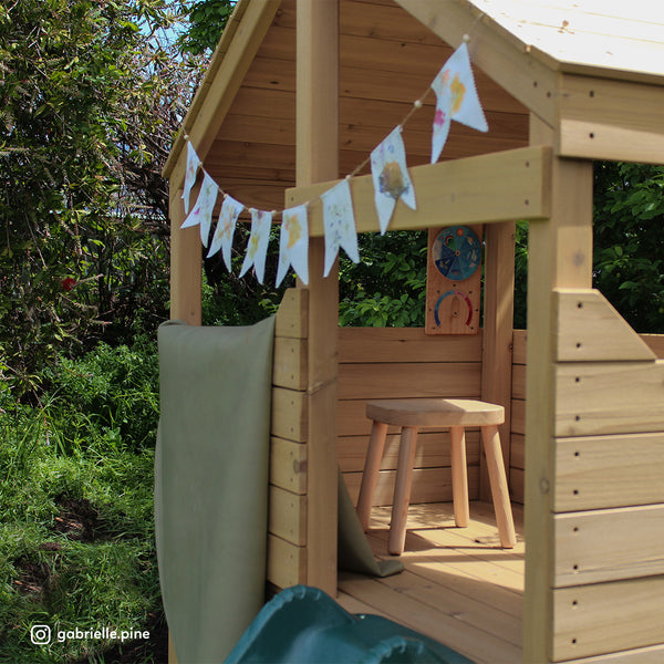 Bentley Cubby House with Green Slide