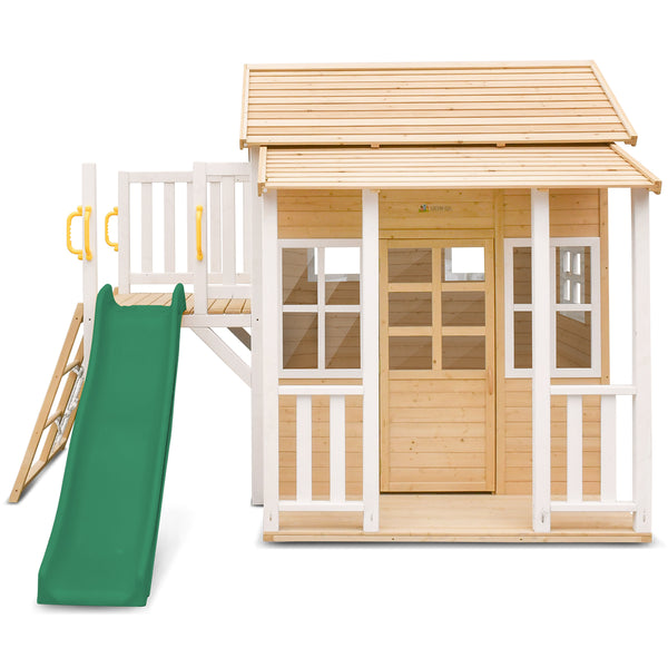 Finley Cubby House with Green Slide