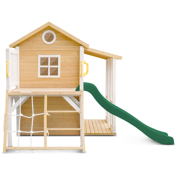 Finley Cubby House with Green Slide