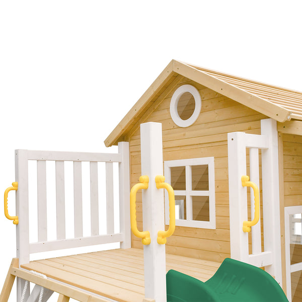 Finley Cubby House with Green Slide