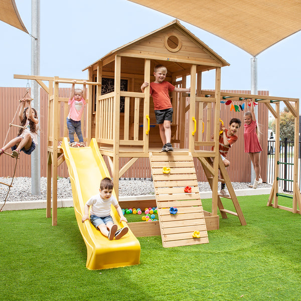 Kingston Cubby House with Yellow Slide