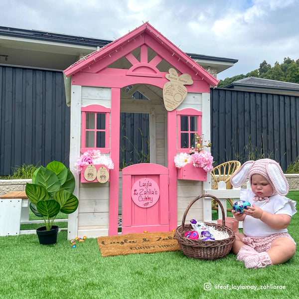 Teddy Cubby House in White (V2)