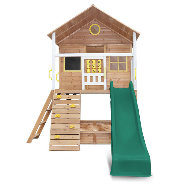 Warrigal Cubby House with Green Slide