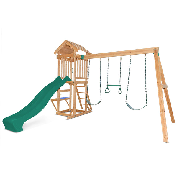 Albert Park Swing & Play Set (Green Slide)