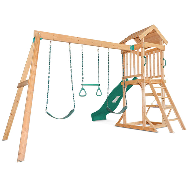 Albert Park Swing & Play Set (Green Slide)