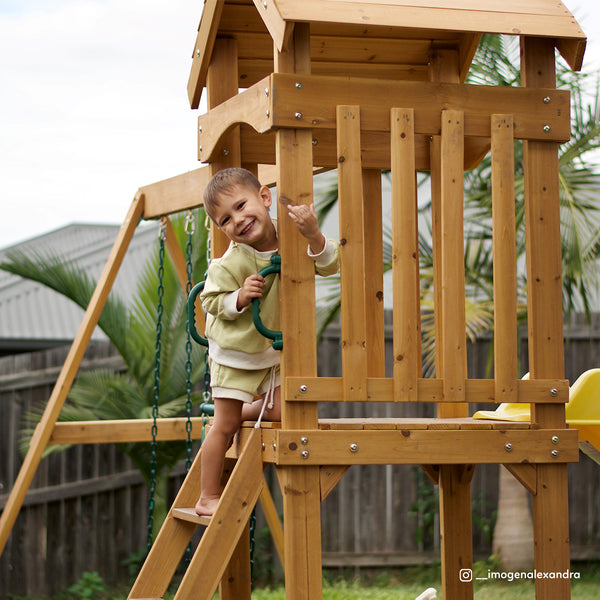 Albert Park Swing & Play Set (Yellow Slide)