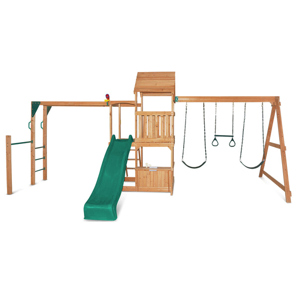 Coburg Lake Swing & Play Set (Green Slide)