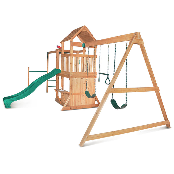 Coburg Lake Swing & Play Set (Green Slide)
