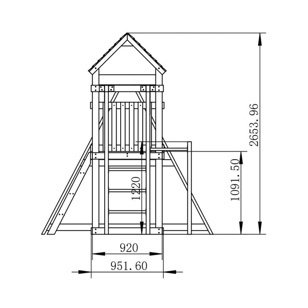 Coburg Lake Swing & Play Set (Green Slide)