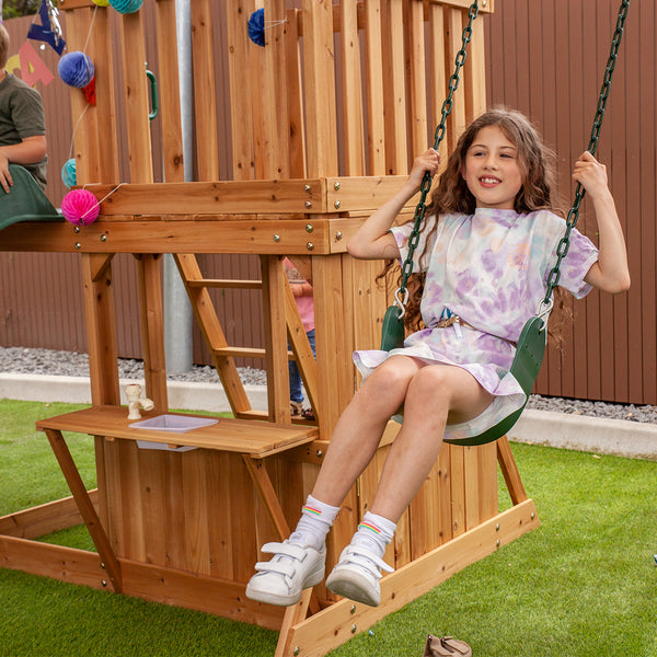 Coburg Lake Swing & Play Set (Green Slide)