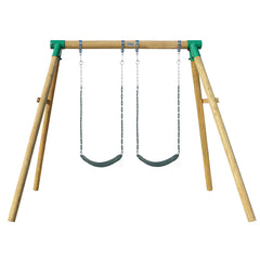 Amber 3 Double Belt Timber Swing Set