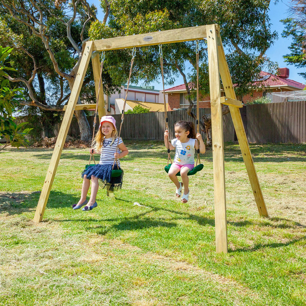 Two Station Swing Set for Children main image 1