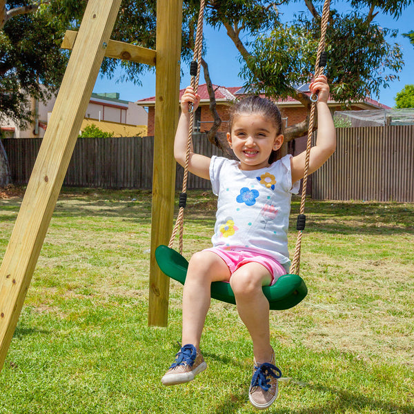 Holt 2-Station Timber Swing Set