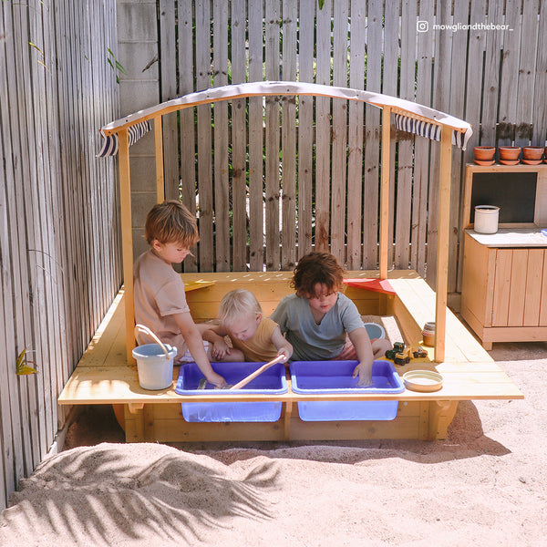 Playfort Sandpit (Blue Canopy)