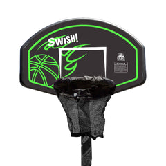 Swish Trampoline Basketball Ring with Metal Swing Set Adaptor