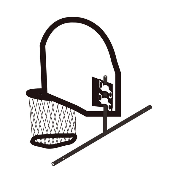 Swish Trampoline Basketball Ring with Bracket for Hyperjump Rectangular Trampoline